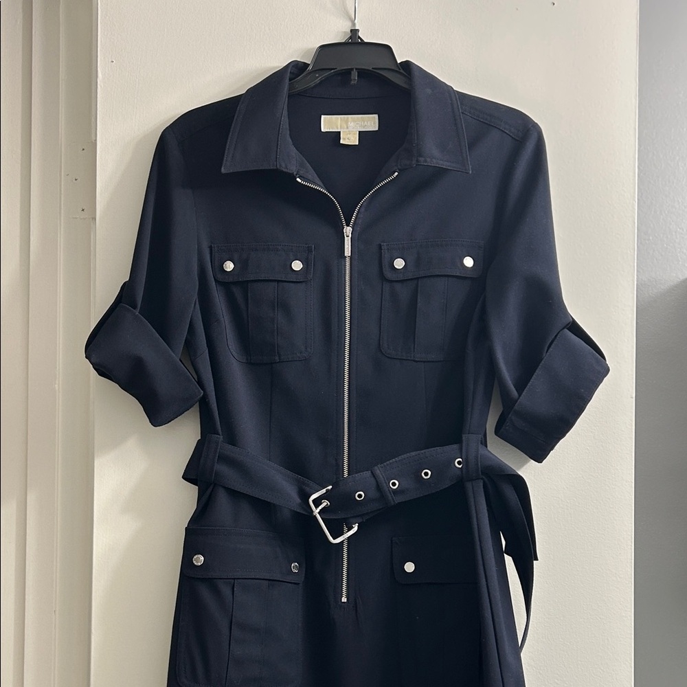 Michael Kors Navy Shirtdress